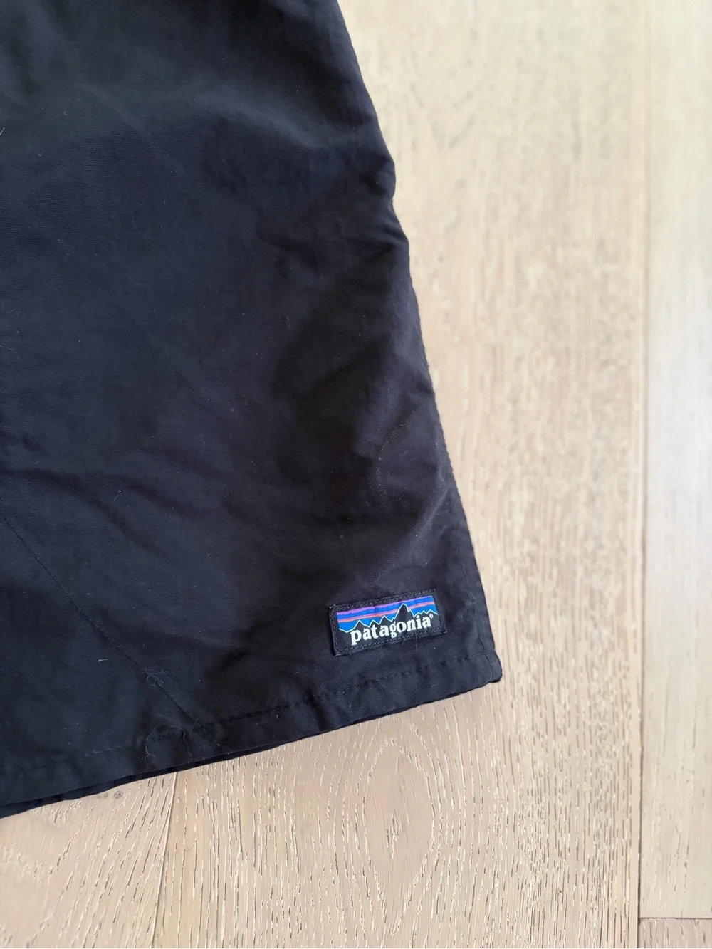 Patagonia Black Men's Baggies Athletic Shorts 5” Inseam with Drawstring sz L